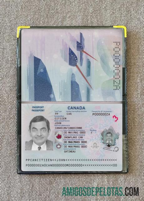 Passaporte Canadá 2023 Presente Photolook exemplo